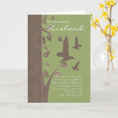 Husband birthday card - birthday greecard for for karte (Gelbe Blume)