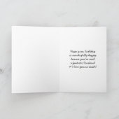 Husband Birthday Card - Cartoon Ostrich - Digital Karte (Innenseite)