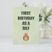 Husband Birthday Card, Fiancé Birthday Card, Dankeskarte (Stehend Vorderseite)