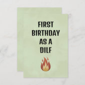 Husband Birthday Card, Fiancé Birthday Card, Dankeskarte (Vorne/Hinten)