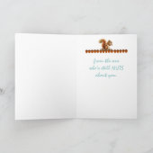 Husband Birthday Still Nuts über You Squirrel Art Karte (Innenseite)