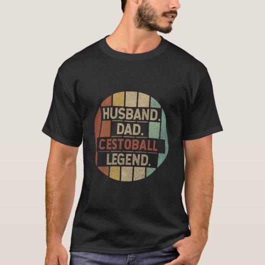 Husband Dad Cestoball Legend T-Shirt (Vorderseite)