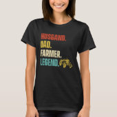 Husband Dad Farmer Legend T-Shirt (Vorderseite)