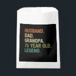 Husband dad grandpa 75 year old 75th birthday men geschenktütchen<br><div class="desc">Husband dad grandpa 75 year old men birthday outfits for dad and grandpa from grandkids kids son daughter wife</div>