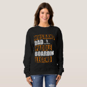 Husband Dad Paddle Boarding Legend Stand Up Paddle Sweatshirt (Vorne ganz)