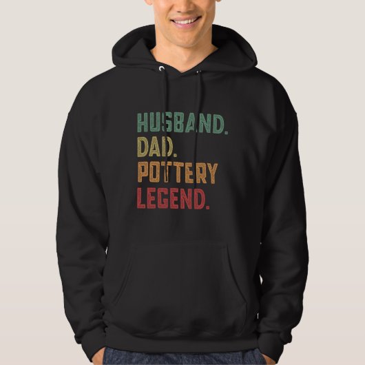 Husband Dad Pottery Legend Archaeology Hoodie (Vorderseite)