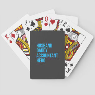 Husband Daddy Accountant Spielkarten