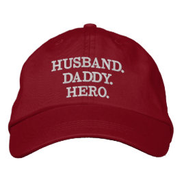 Husband Daddy Hero bestickter Hut