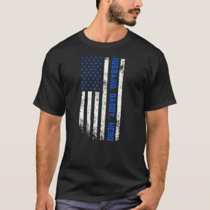 Husband Daddy Hero Polizeichef Sheriff Stellvertre T-Shirt