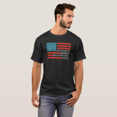 Husband Daddy Protector Hero American Flag T-Shirt (Vorne ganz)