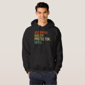 Husband Daddy Protector Hero Fathers Day Sprichwor Hoodie (Vorne ganz)