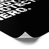 Husband Daddy Protector Hero Funny Vater Pater Vin Poster (Ecke)