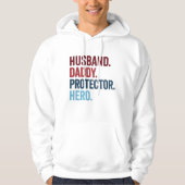Husband Daddy Protector Hero Hoodie (Vorderseite)