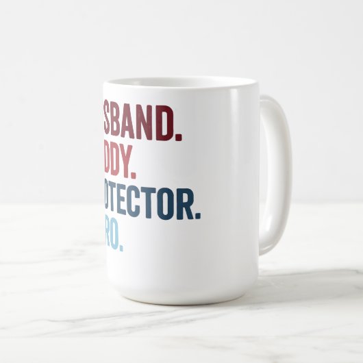 Husband Daddy Protector Hero Kaffeetasse (VorderseiteRechts)