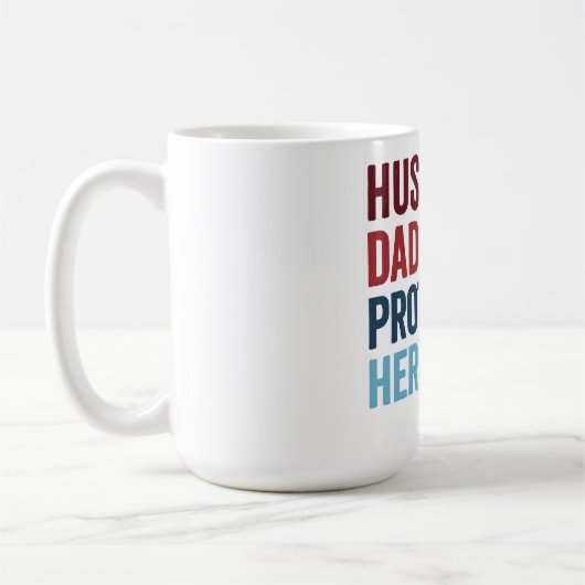 Husband Daddy Protector Hero Kaffeetasse (Links)