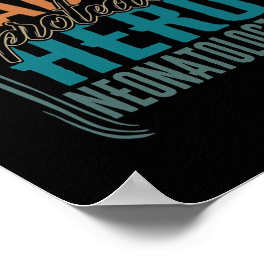 Husband Daddy Protector Hero Neonatologe Poster (Ecke)