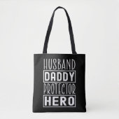 Husband Daddy Protector Hero Veteran Vater Tasche (Vorderseite)