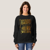 Husband Daddy Protector Hero Welder Gefärbte Krawa Sweatshirt (Vorne ganz)