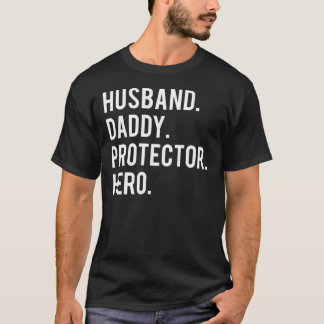 Husband-Daddy-Schutzhelden T Shirt cooler Vater d