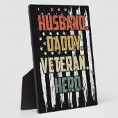 Husband Daddy Veteran Hero Fotoplatte (Seite)