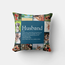 Husband Definition 12 Foto Fun Modern Blue Kissen