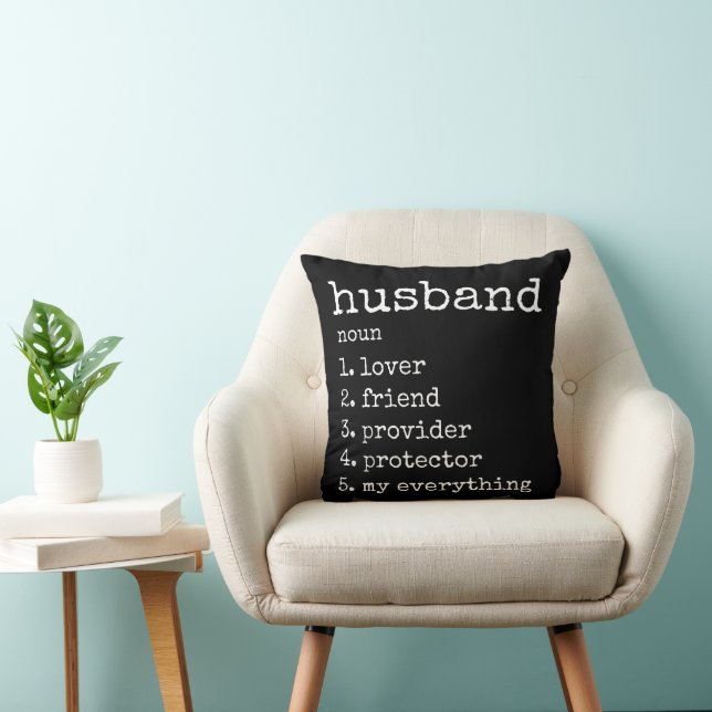 Husband Definition Jubiläum Geschenkkissen | Schwa Kissen (Stuhl )