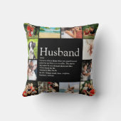 Husband Definition Quote Foto Collage Kissen (Rückseite)