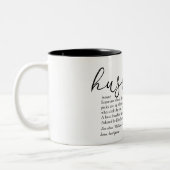 Husband Definition Script-Liebe Herz Zweifarbige Tasse (Links)