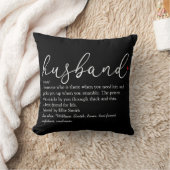 Husband Definition Script Red Liebe Heart Kissen (Decke)