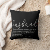 Husband Definition Script Red Liebe Heart Kissen (Decke)