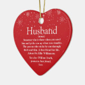 Husband Definition Weihnachtsfeiertagen Keramik Ornament (Links)