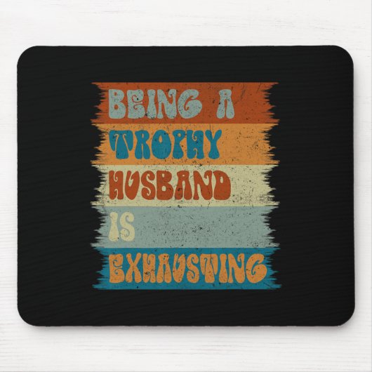 Husband Ehefrau Ehe Spaß Husband Happy Vathers Mousepad (Vorne)