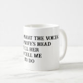 Husband Ehefrau Joke Tasse (VorderseiteRechts)