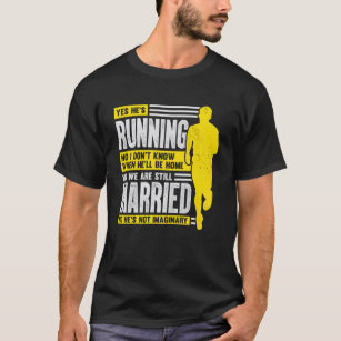 Husband Ehefrau Marathon Running für eine Runner-E T-Shirt