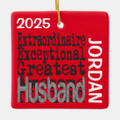 Husband Extraordinaire CUSTOM Keramikornament (Vorderseite)