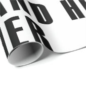 Husband Father Coach Baseball Dad Quote Geschenkpapier (Rolleneckpunkt)