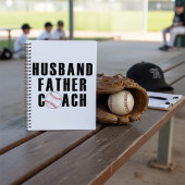 Husband Father Coach Baseball Dad Quote Planer