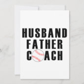Husband Father Coach Einladung (Vorderseite)