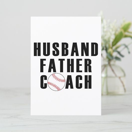 Husband Father Coach Einladung