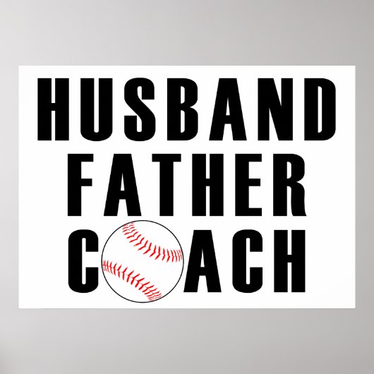 Husband Father Coach Poster (Vorne)