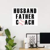 Husband Father Coach Poster (Heimbüro)