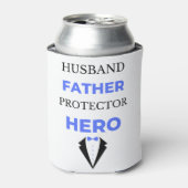 Husband Father Protector Hero bl Dosenkühler (Kanne Vorderseite)