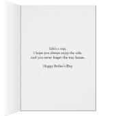 Husband Father's Day with Map and Motorbike (Innen (Rechts))