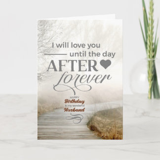 Husband Foggy Coastway Romantischer Geburtstag Karte