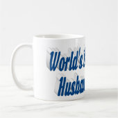 Husband-Foto mit blauem Text Coffee Tasse (Links)