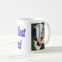 Husband-Foto mit blauem Text Coffee Tasse