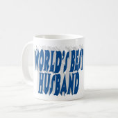 Husband-Foto mit blauem Text Kaffeetasse (Vorderseite Links)