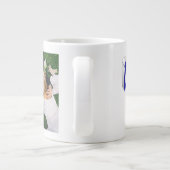 Husband-Foto mit blauem Text Riesencoffee Jumbo-Tasse (Rückseite)