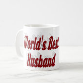 Husband-Foto mit bordeauxfarbenem Text Coffee Tass Kaffeetasse (Vorderseite Links)