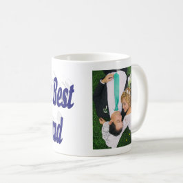 Husband-Foto mit dunkelblauem Text Coffee Tasse